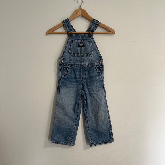Oshkosh B’gosh Vestbak Overalls Size 3T Toddler Unisex Light Blue Wash - Picture 10 of 10